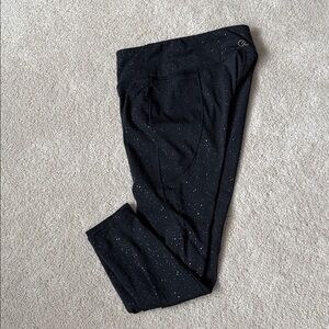 140 Calia Black Energize Speckled Foil leggings size small
